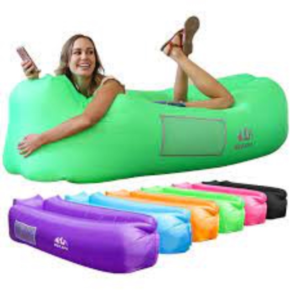 whozzu Other Portable Air Lounger Inflatable Air Bed Camping Z